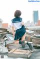 Coser@蠢沫沫 (chunmomo) Vol.035: 天台JK (40 photos)